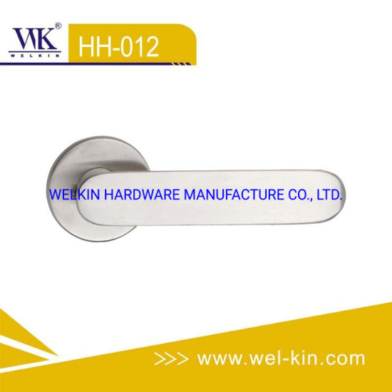 Hardware de la puerta de acero inoxidable de la palanca de las manijas de las puertas de madera (HH-012)