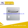 Manija de palanca de puerta de acero inoxidable en placa para puerta de madera (PLQDT-203)