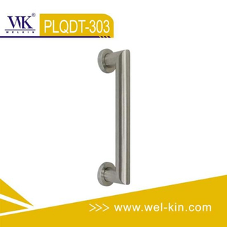 Mango de tubo de calidad de acero inoxidable para puerta de madera (PLQDT-303)