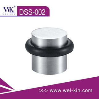 Tope de puerta corrediza resistente de caucho macizo de forma redonda de acero inoxidable (DSS-002)