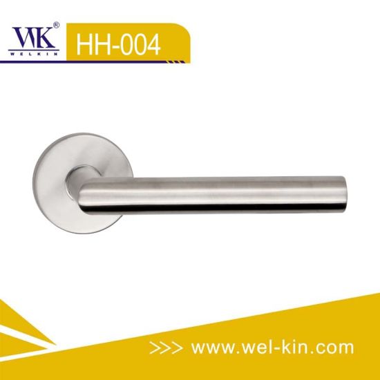 Manija de puerta corredera de acero inoxidable moderna manija de palanca hueca (HH-004)