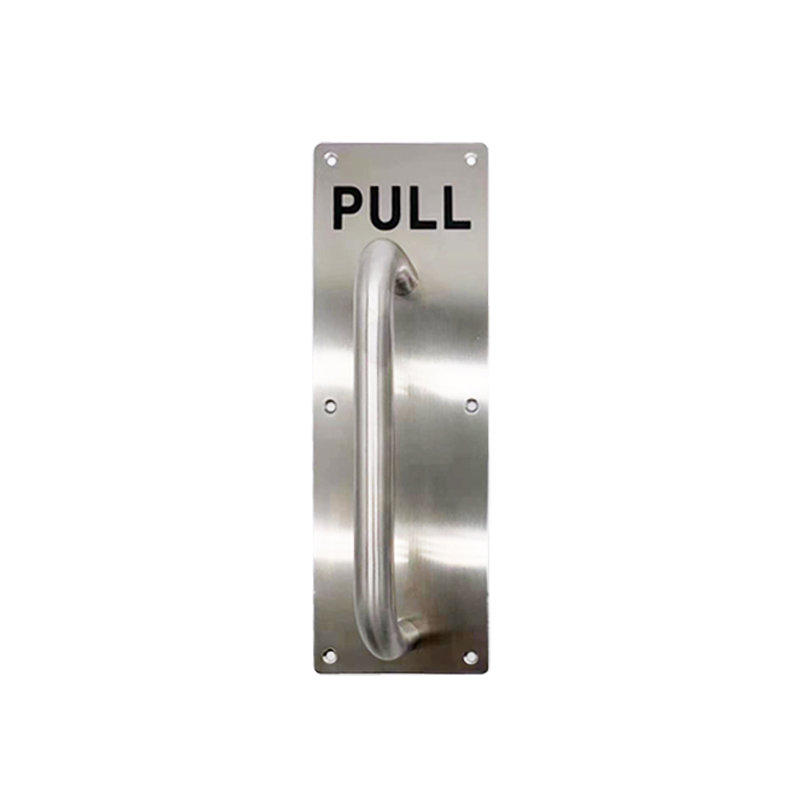 Empujar y tirar de la manija de la puerta en la placa (PLQDT-101a) (PLQDT-101b)
